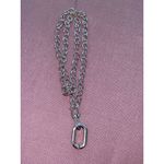 Amber Sceats Large Chain Layered Necklace in Silver Womens Chunky 2 pieces Photo 2