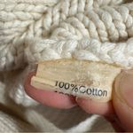 Alice + Olivia Chunky Knit Cream White Short Sleeve Cardigan Sweater in Small Photo 4