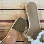 ZARA  WOMAN Heeled White Sandals Shoes, Size 38 Photo 2