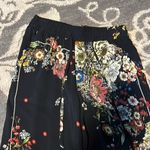 Philosophy  black floral elastics waist draw string Pilazzo pants. Has pockets. Photo 1