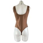 Parade Womens Tan Brown Sleeveless Scoop Neck One Piece Bodysuit Tank Top Size L Size L Photo 1