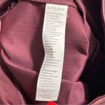 Spanx NWT  Faux Patent Leather Shiny Leggings Ruby Burgundy Size SMALL Photo 7