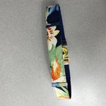 Lauren Ralph Lauren Floral Belt Womens Multi Tropical Goldtone Buckle Magnetic Blue Photo 5