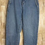 ZARA High Waisted Denim Jeans Paperbag Waist Straight Leg Women S Photo 0