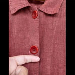 Flax  burnt orange linen dress small Photo 4