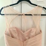 Amsale Blush Silk Chiffon Floor Length Bridesmaid Gown Pink Size 8 Photo 5
