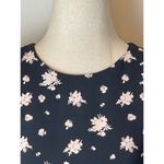 & Other Stories & Other Stories‎ Paris Atelier Black Floral Print Short Sleeve Shift Dress 8 Photo 4