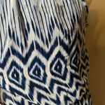 City Studio Navy and White Geometric Maxi Dress Blue Size XS Photo 5