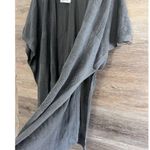 Lululemon Wrap Kimono Sweater Cover Up Grey One Size Long Sleeve Knit Ballet Photo 5