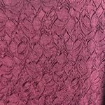 Susan Graver  Size 2x Burgandy Lace Blouse Top Scoop Neck Office Holiday Modest Photo 5
