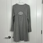 Athleta New  Small Gray Crossover Long Sleeve Back Vent Sweatshirt Dress Photo 11