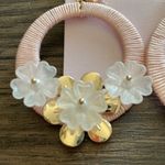 Rachel Parcell  floral hoop statement earrings NWT Photo 1