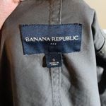 Banana Republic Dark Olive green trench coat with cinching waist Photo 4