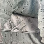 St. John Collection Skirt Womens 12 Blue A-Line Pointelle Scalloped Made USA Photo 3