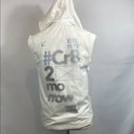 ZARA White Sleeveless Hoodie size 10 cream color Photo 2