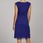 KM COLLECTIONS By MILLA BELL Short Rosette Dress Blue Size 16 Photo 1