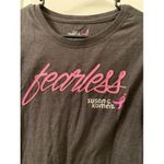 Women's Breast Cancer Awareness Shirt Size XL “Susan G. Komen Fearless” Photo 1