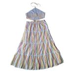 Aerie Striped Cut Out Halter Maxi Dress Photo 6