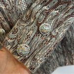 St. John Couture Marble Abstract Grey/Brown/Metallic Blazer/Jacket Size 8 Photo 8