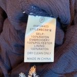 J.O.A. Navy Floral‎ Embroidered Romper Photo 5