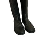 Tory Burch  Kiernan Black Caviar Tumbled Leather Tall Riding Boots Size 9 Women's Photo 3
