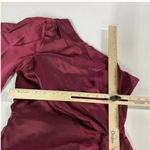 Harlyn Dress Womens‎ XS Burgundy Satin Maxi Side Slit Evening Gown Formal Red Photo 7
