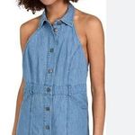 Free People  Sami Point Collar Mini Denim Dress Size XS Photo 0