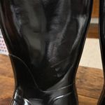 Hunter  Black Original Tall Gloss Rain Boot Size 10 Photo 6