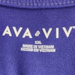 Ava & Viv Purple Sleeveless Knit Dress Size XXL Purple Sun Dress with Full Skirt Photo 5