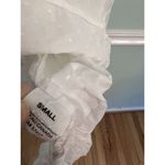 THE SLEEP SHIRT S sleeveless long white cotton comfy dress polka dot Photo 4