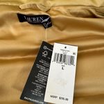 Ralph Lauren Lauren  Satin Quilted Down Vest in gold Large NWT Photo 9