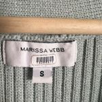 Marissa Webb Mint Green Blue Wool Ribbed Knit Cardigan Wrap Sweater Size Small Photo 14