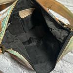 Anuschka  Hand Painted Leather Purse Boho Hippie Handbag Tote India Abstract Art Photo 8