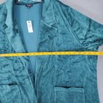 Talbots New  Velour Velvet 3Xp Green Cardigan Open Front Whimsigoth Coat Jacket Photo 4