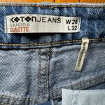 Koton Jeans Sandra Culotte Denim Wide Leg Cropped Blue Women's Pants Size 28 Photo 2