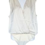 NWT Favorite Daughter The Sleeveless Date Blouse Bodysuit Champagne Cream Sz L Size L Photo 3