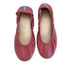 Tieks Womens Burgundy Leather Round Toe Slip On Casual Ballet Flats Size 9 Photo 1
