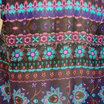 Ali & Kris sheer blue & purple floral, ruffled top / S / Excellent condit… Photo 10
