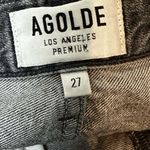 AGOLDE Jamie Straight Jeans High Waist Washed Black (East Village Wash) Size 27 Photo 3
