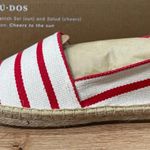 Soludos Womens The Original Espadrille Red Striped Beach Slip Ons Size 7/7.5 NIB Photo 3