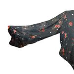 ASTR The Label Jill Navy Blue Floral Print Polka Dot Long Sleeve Bodysuit XS Photo 8