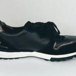 Paul Green Leather Weaver Sneaker in Black Combo (Women) size UK 6.5 / US 9 Photo 0