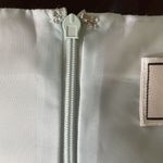 Willow Glenn Womens Career Shift Linen Dress Size 10 Sleeveless u Tiffany Blue B Brown Photo 8