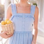 Gal Meets Glam Courtney Striped Midi Maxi Dress Size 14 Photo 6