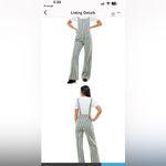 SAINT GERALDINE WOMENS Striped Overalls with Blue and Green Accents SMALL Photo 2