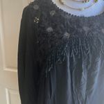 JODIFL Black Dress Lace Sequin Embellished Long Sleeve Tunic Dress Whimsigoth Photo 8