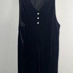Vintage 90s Take Two Maternity Black Velvet Dress size medium Photo 0