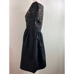 Eliza J  Womens Lace-Top Boat-Neck Cocktail and Party Dress in black. Size 4. Photo 4