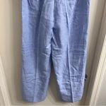 J.Crew NWT  Tall Harbor 100% Linen Pants Blue Size ST Small Tall Style CH855 Photo 8