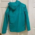 Billabong Women’s Fleece Lined Coat with Hood Teal Green Blue Size Medium Photo 1